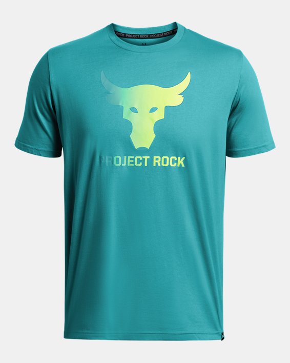 Men's Project Rock Payoff Graphic Short Sleeve in Blue image number 2